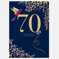 70th Birthday Card By Sara Miller London